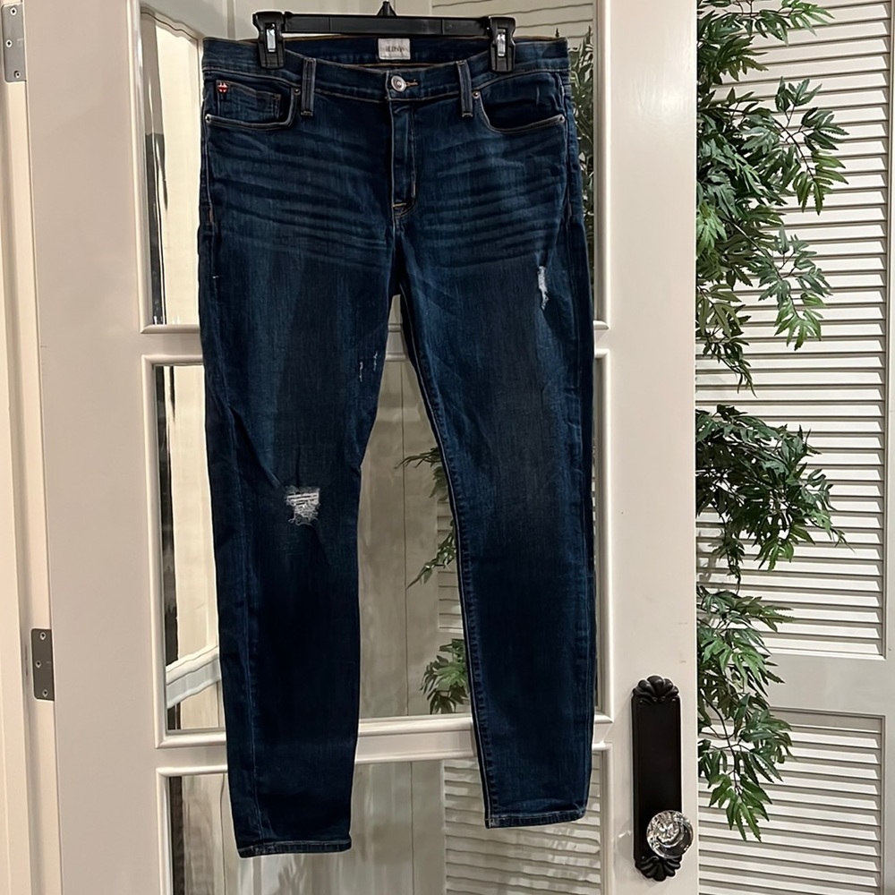Hudson Women’s Low-Rise Dark Blue Skinny Denim Jeans Size 31